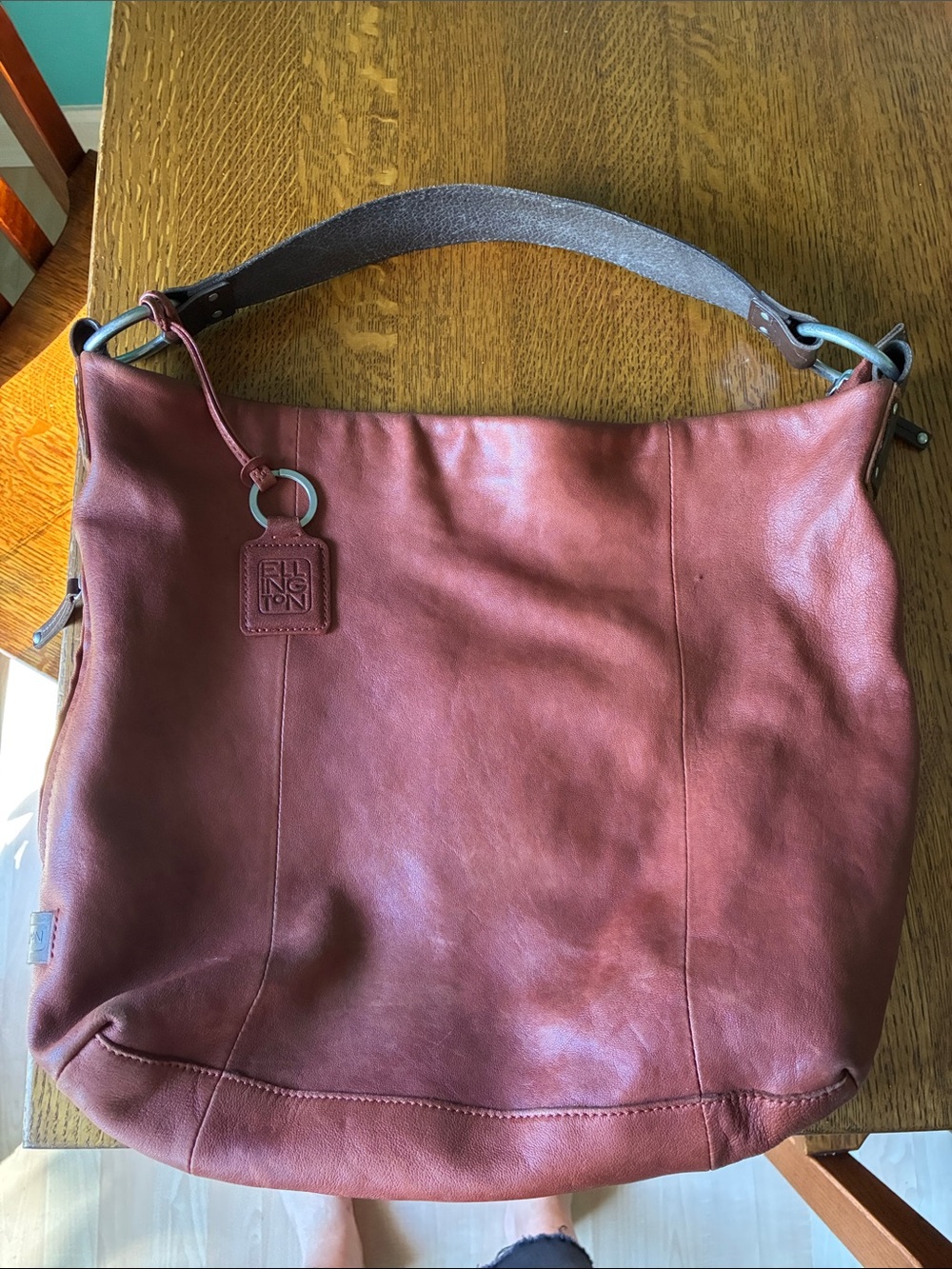 Ellington soft full leather hobo satchel